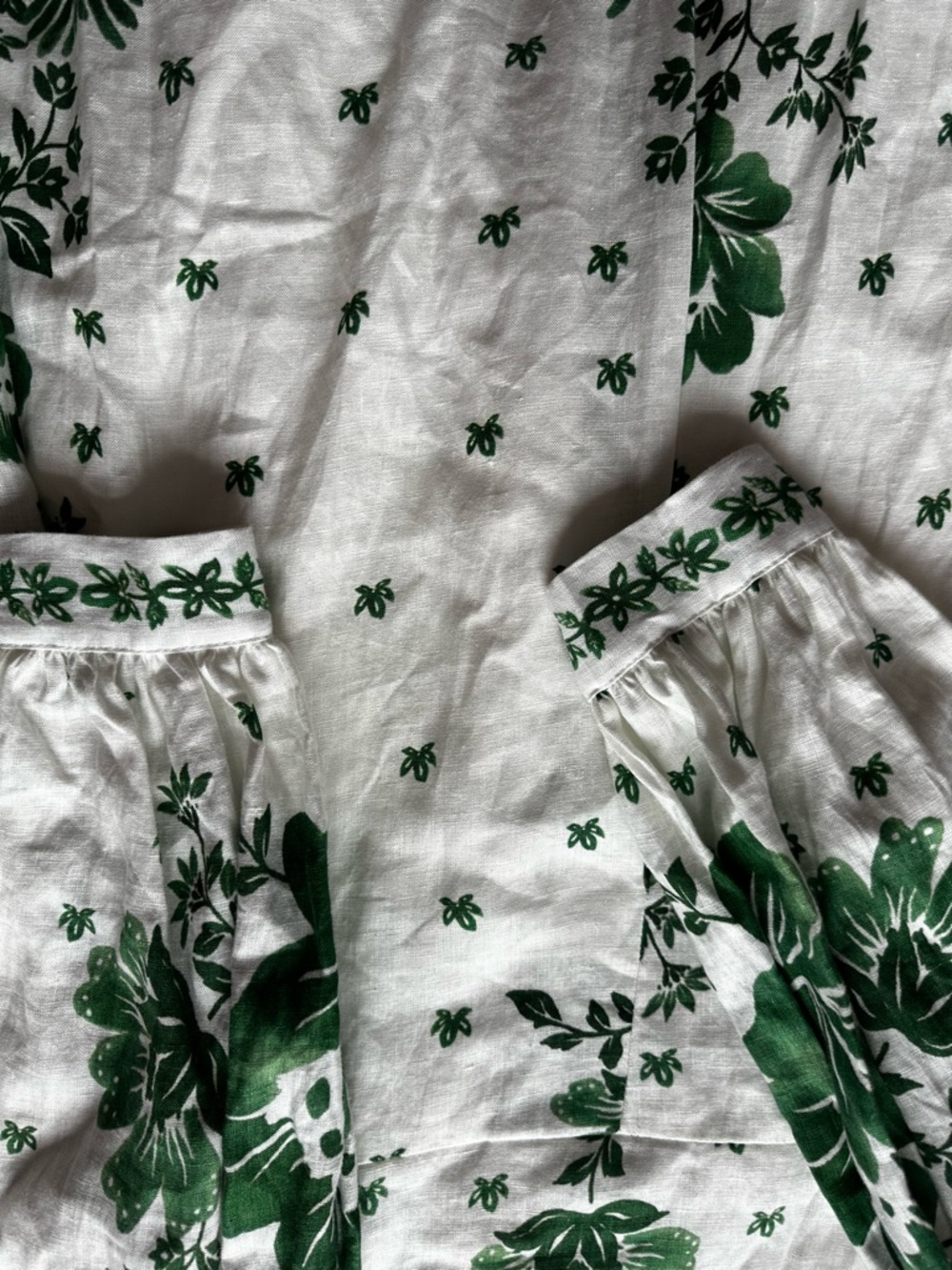 Magaschoni Green Floral Maxi Dress Button Front Influencer spring Favorite M - Picture 12 of 12